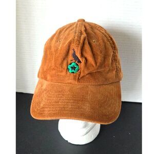 Austin Streetwear Brown Corduroy Dad Hat Verde Grackle Texas Star Soccer Cap